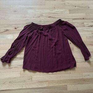 Sanctuary | Women's Off-Shoulder Burgundy Top